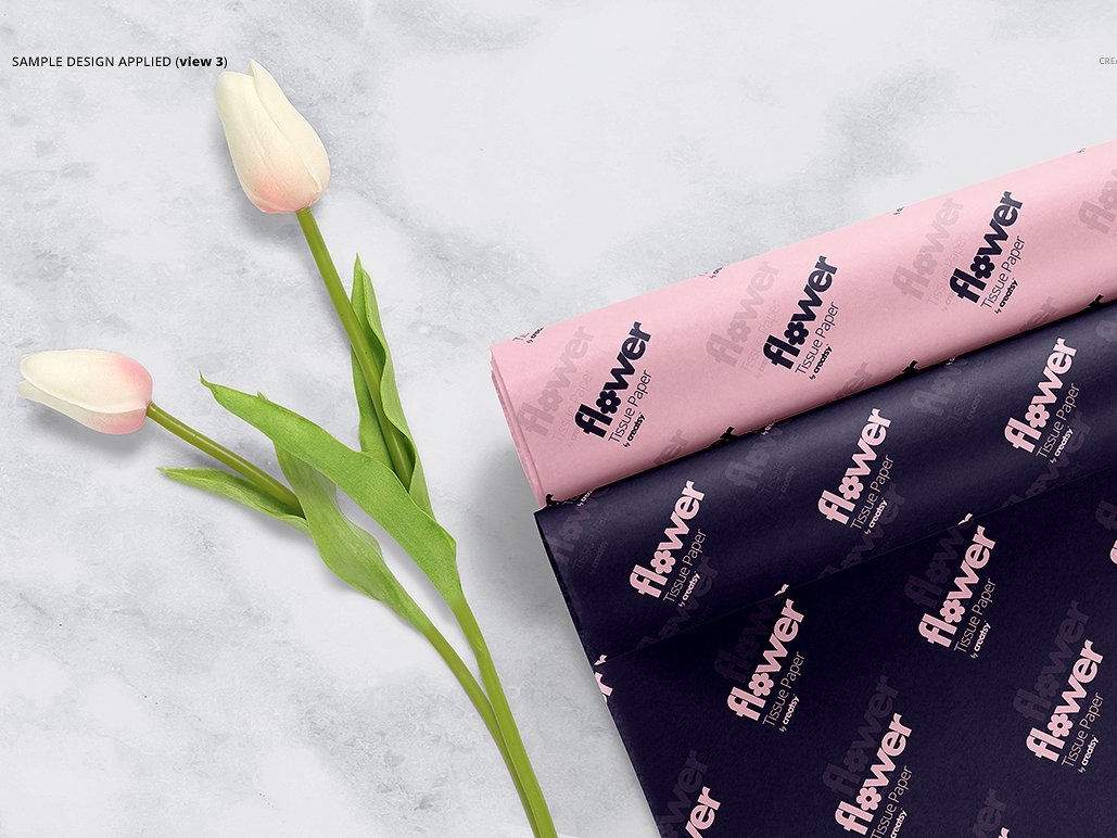 Download Flower Wrapping Paper Mockup Set By Mockup5 On Dribbble PSD Mockup Templates