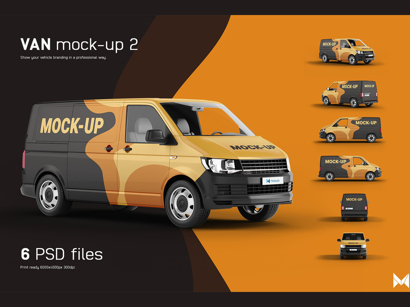 Download Van Mock-Up 2 by Mockup5 on Dribbble