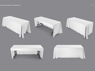 Download Imprinted Tablecloth Mockup Set By Mockup5 On Dribbble