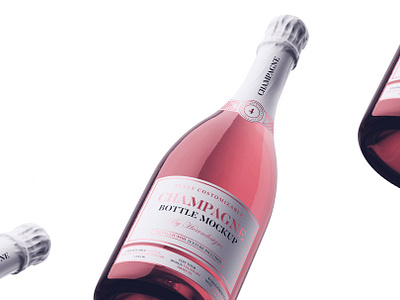 Download Champagne Bottle Mockup By Mockup5 On Dribbble