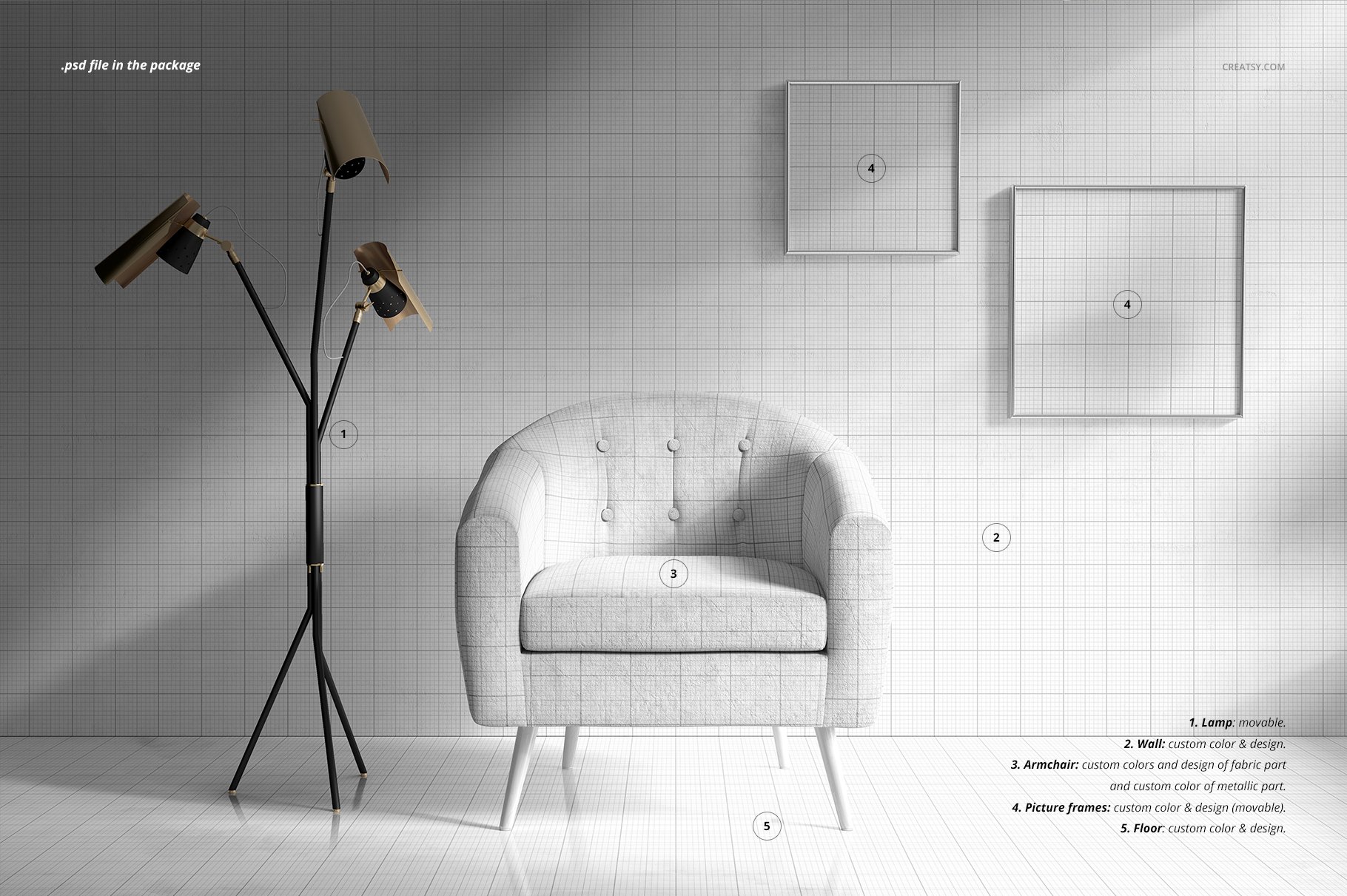 Download Interior Scene Mockup By Mockup5 On Dribbble PSD Mockup Templates