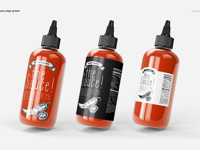 Download Sauce Bottle Mockup Set By Mockup5 On Dribbble