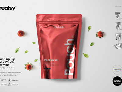 Download Pouch Mockup Designs Themes Templates And Downloadable Graphic Elements On Dribbble PSD Mockup Templates