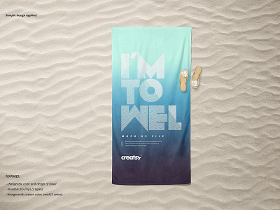 Beach Towel Mockup beach beach towel beach towel mockup beach towel mockups branding design mock up mockup mockup set mockups print print design print mockup printing psd template towel towel mockup towel mockups