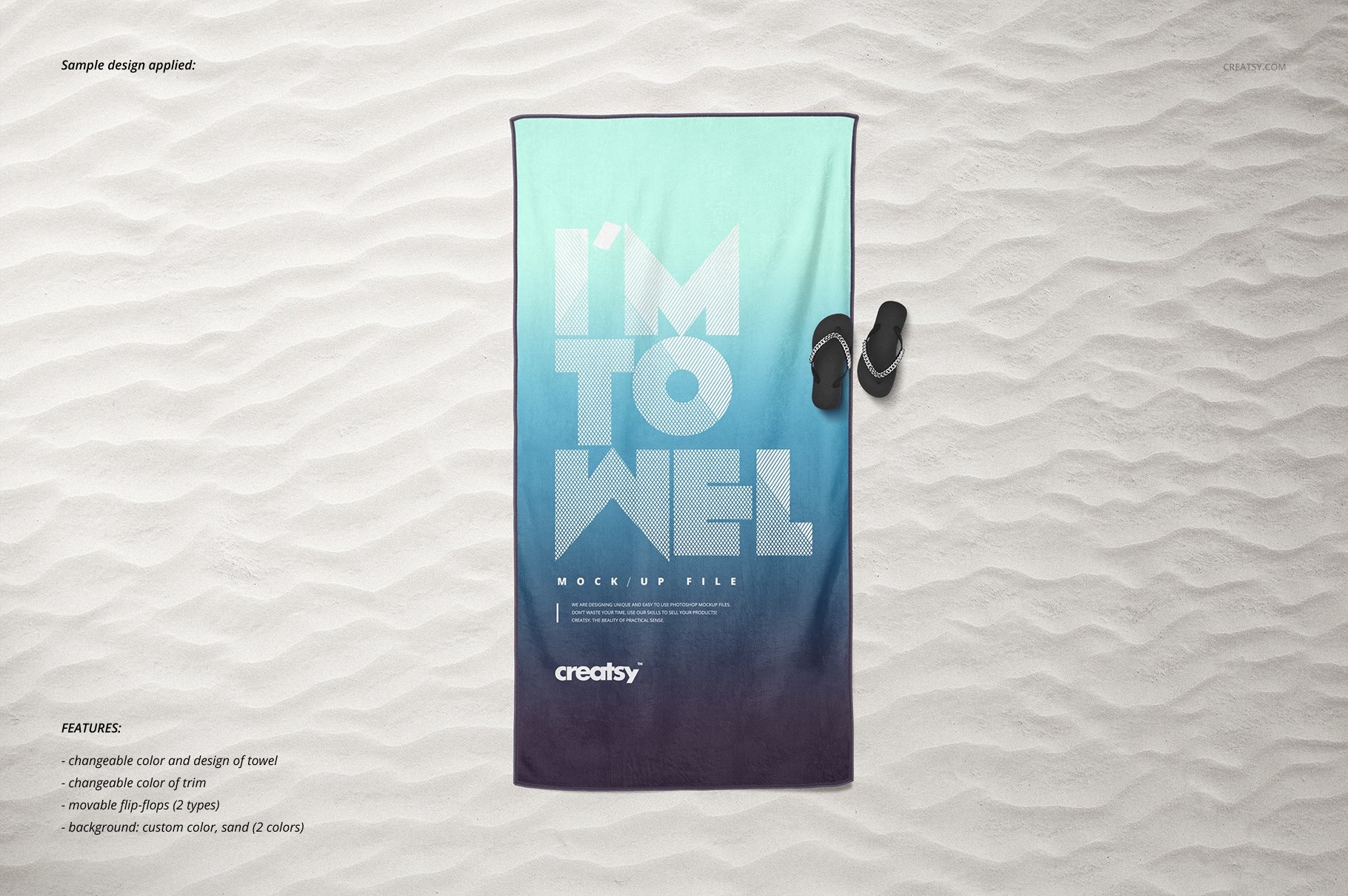 Download Beach Towel Mockup by Mockup5 on Dribbble