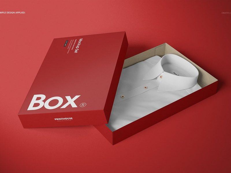 Download 2-Piece Apparel Box Mockup Set by Mockup5 on Dribbble