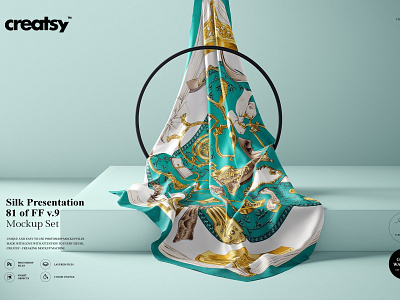 Download Silk Scarf Mockup designs, themes, templates and ...