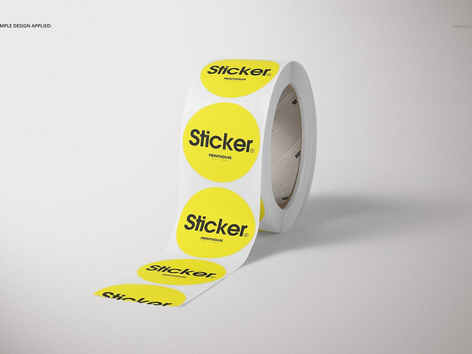 Download Round Roll Stickers Mockup Set by Mockup5 on Dribbble