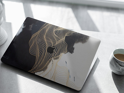 Download Macbook Skin Mock Up By Mockup5 On Dribbble