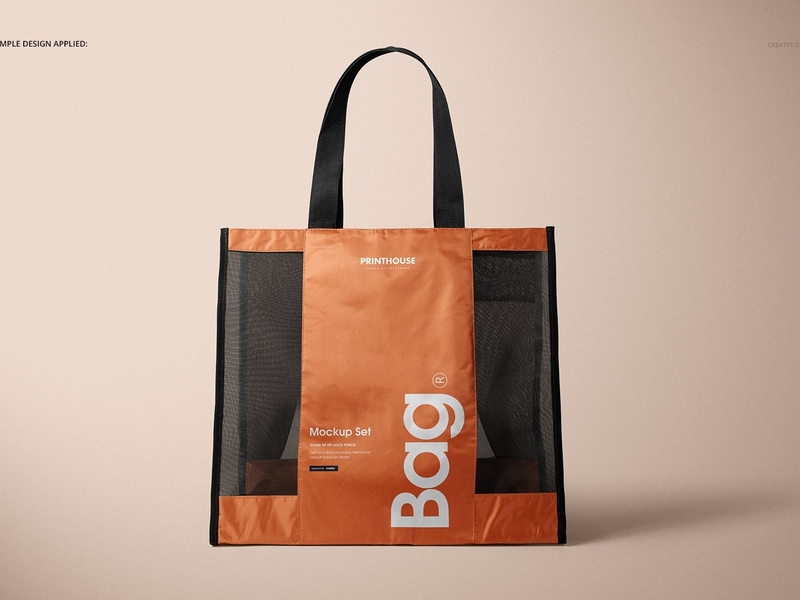 Download Mesh Shopping Tote Bag Mockup Set by Mockup5 on Dribbble