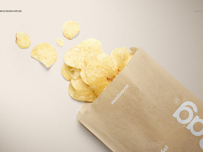 Download Sandwich Snack Paper Bag Mockup Set By Mockup5 On Dribbble