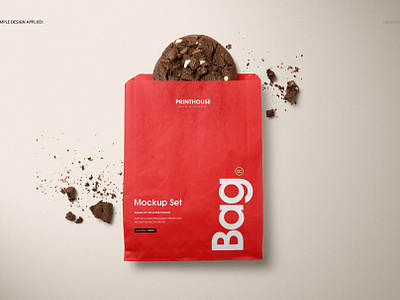 Download Sandwich Snack Paper Bag Mockup Set By Mockup5 On Dribbble