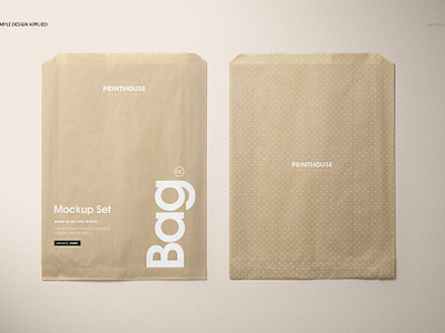 Download Sandwich Snack Paper Bag Mockup Set By Mockup5 On Dribbble