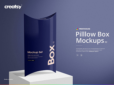 Pillow Box Mockup Set (02) box box mockup box mockups boxes branding gift kraft mockup mockup set package package mockup packaging packaging mockups pillow pillow box pillow box mockup pillow box mockups pillow boxes pillow mockup plastic