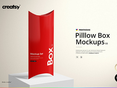 Pillow Box Mockup Set (03) box box mockup box mockup set box mockups boxes branding gift kraft kraft box mockup package package mockup packaging packaging mockup pillow pillow box pillow box mockup pillow box mockups pillow boxes plastic