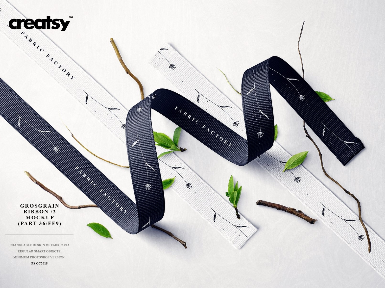 Download Grosgrain Ribbon 2 Mockup By Mockup5 On Dribbble