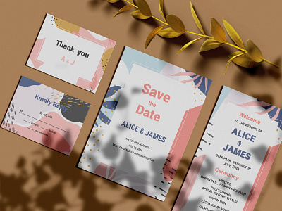 Download Wedding Invitation Suite Mockup By Mockup5 On Dribbble