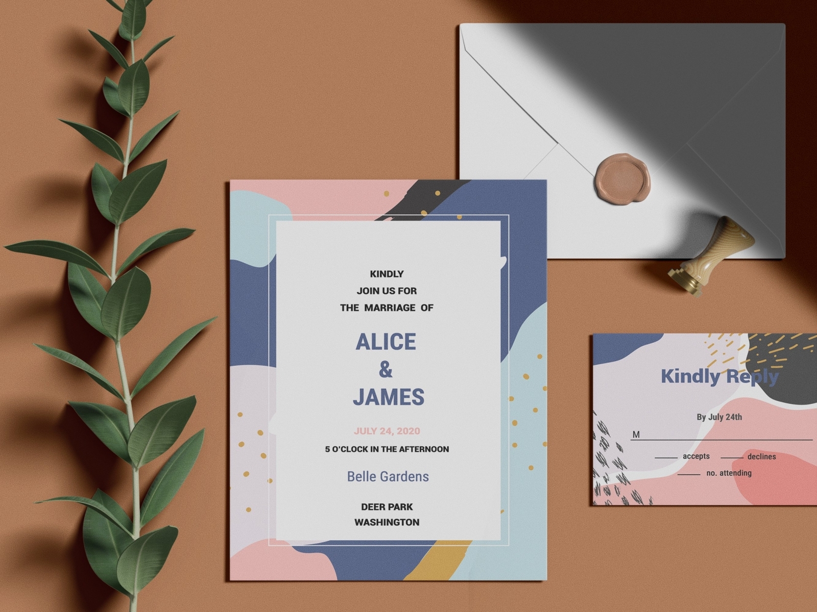 Download Wedding Invitation Suite Mockup By Mockup5 On Dribbble