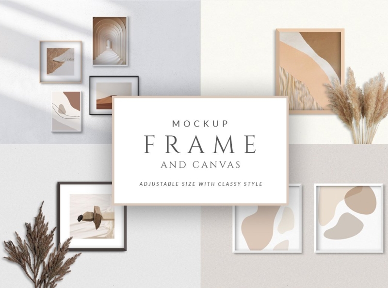 Download Frame And Canvas Mockup Set By Mockup5 On Dribbble