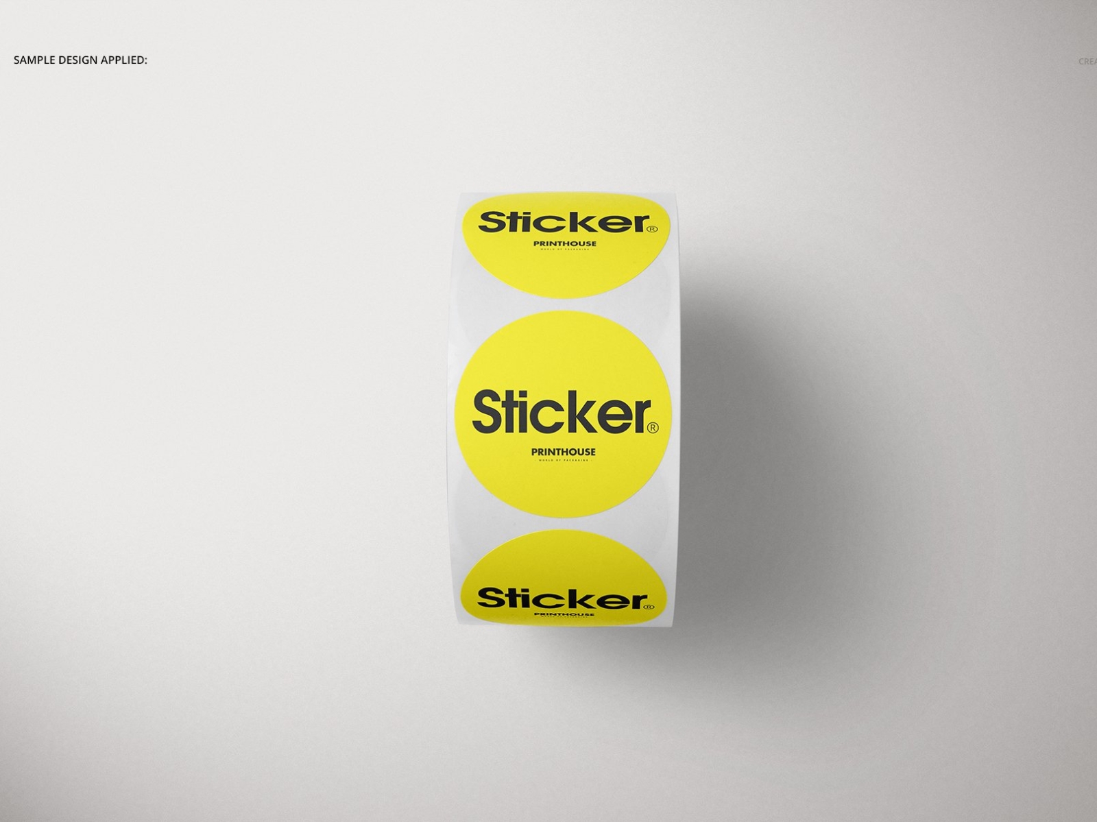 Download Round Roll Stickers Mockup Set by Mockup5 on Dribbble