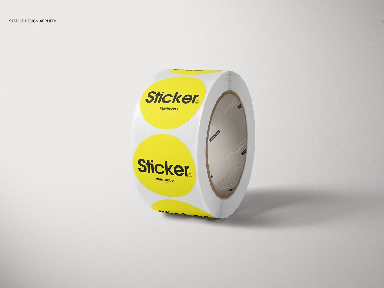 Download Round Roll Stickers Mockup Set by Mockup5 on Dribbble