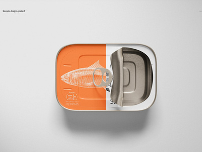 Download Sardine Fish Tin Can Mockup Set By Mockup5 On Dribbble