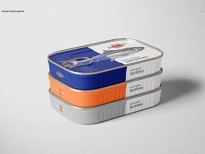 Download Sardine Fish Tin Can Mockup Set By Mockup5 On Dribbble