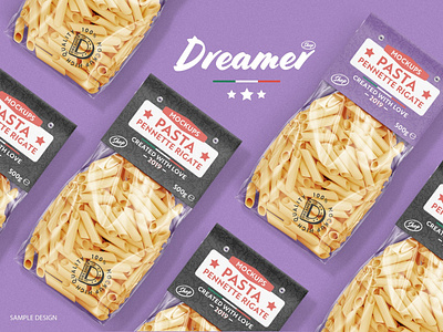 Download Pennette Rigate Pasta Mockup By Mockup5 On Dribbble