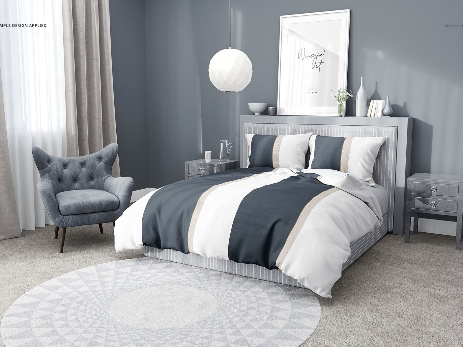 Bedroom Scene 3 Bedding Mockup Set by Mockup5 on Dribbble