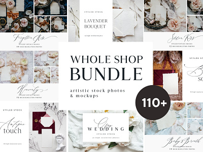 Whole Shop BUNDLE Artistic Photos artistic branding bundle design feminine feminine mockup handmade paper mock up mockup mockup bundle mockup set mockups paper texture photo styled stock stylish stylish mockup template wedding wedding mockup