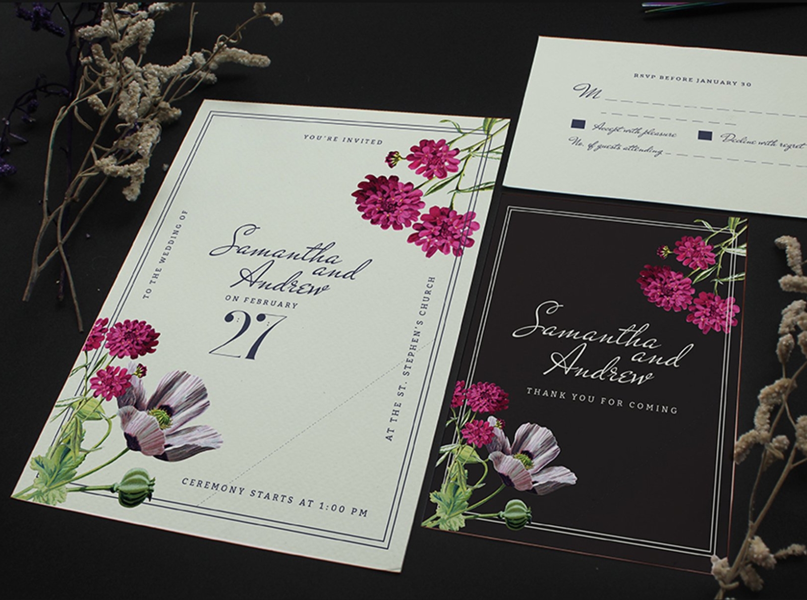 Download Wedding Invitation Mockup Set By Mockup5 On Dribbble PSD Mockup Templates