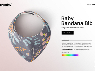 Baby Bandana Bib Mockup Set art baby bandana baby bandana bib baby bandana mockup bandana bandana mockup bib bib mockup set clothes creative design fashion girls kids mock up mockup mockups psd template