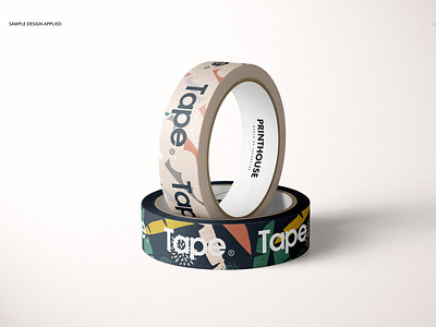 Paper Packing Tape Mockup Set (04) design mock up mockup package package design packaging packaging design packaging tapes packing tape paper paper mockup paper mockups paper packing tape paper tape paper tape mockup psd tape tape mockup tape mockups template