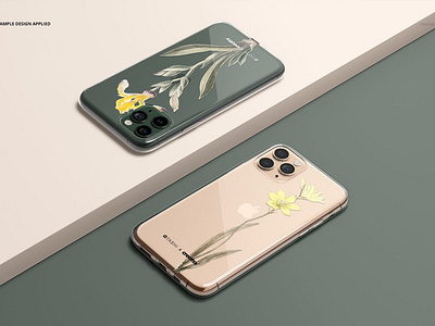 Iphone 11 Pro Clear Case Mockup Set By Mockup5 On Dribbble