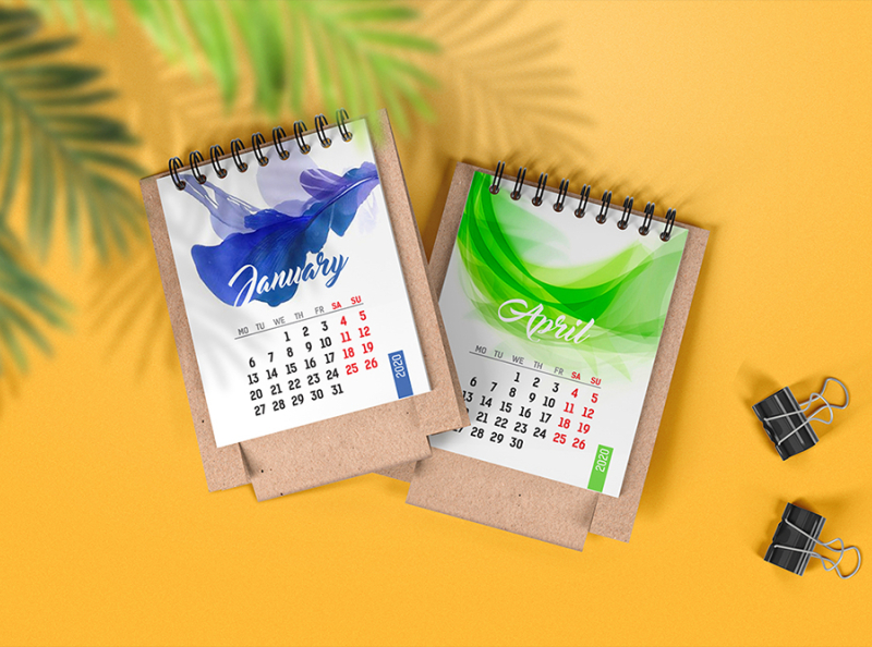 Mini Desk Calendar  Mockup by Mockup5 on Dribbble