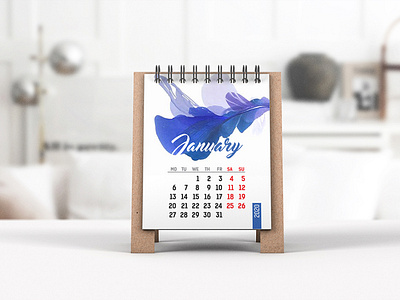 Download Mini Desk Calendar Mockup By Mockup5 On Dribbble