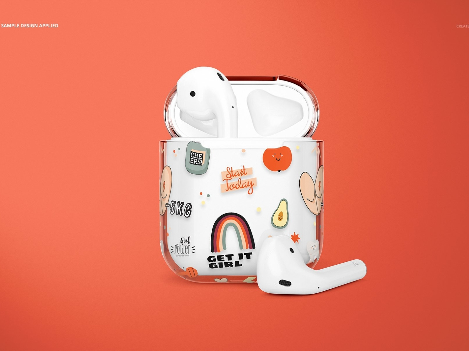 Download Airpods Clear Case Mockup Set 01 By Mockup5 On Dribbble