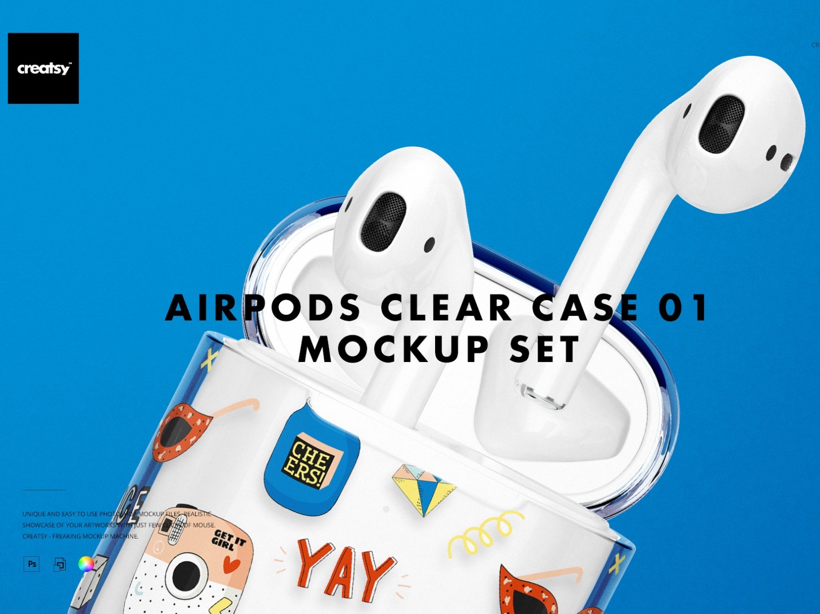 Download AirPods Clear Case Mockup Set 01 by Mockup5 on Dribbble