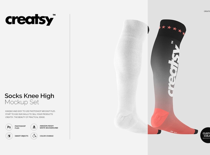 Download Socks Knee High Mockup Set By Mockup5 On Dribbble PSD Mockup Templates