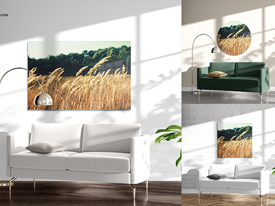 Canvas Prints Mockup designs, themes, and downloadable elements on Dribbble