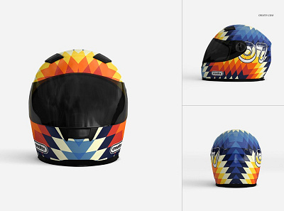 Motorcycle Helmet Mockup Set art cycle design helmet helmet mockup helmet mockup set mock up mockup mockup set mockups motorcycle motorcycle helmet psd race racing simple template