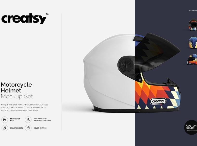 Download Motorcycle Helmet Mockup Set by Mockup5 on Dribbble