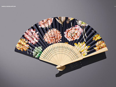 Download Fabric Hand Fan Mockup Set By Mockup5 On Dribbble