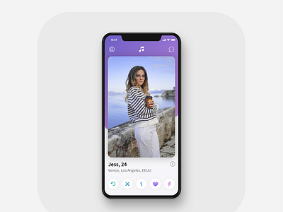 Dating app app appdesign card design mobile ui uidesign ux