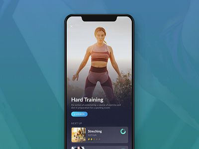 Training! app appdesign card dailyui design mobile ui uidesign ux