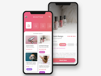 Hairstylist app app appdesign beauty card clean design detail hairstyle mobile search ui uidesign ux