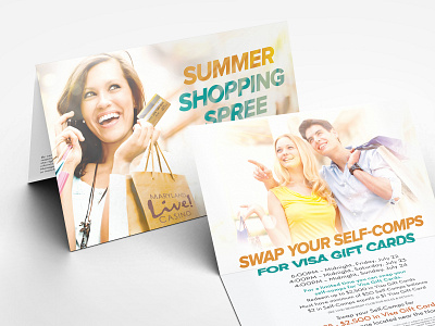 Promotional Mailer casino design graphic design layout mailer promo promotional typography