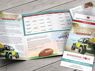 Monthly Promotional Mailer casino design graphic design layout logo mailer print promo promotional