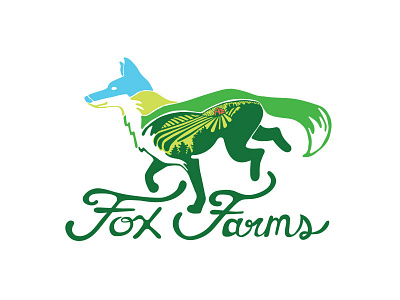 Fox Farms agriculture brand identity branding entrepreneur farm fox hand lettering logo organic