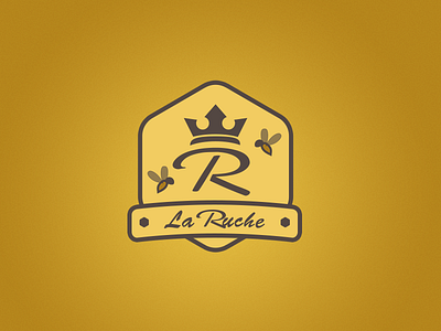 La Ruche / The Hive branding client fif7y flat logo